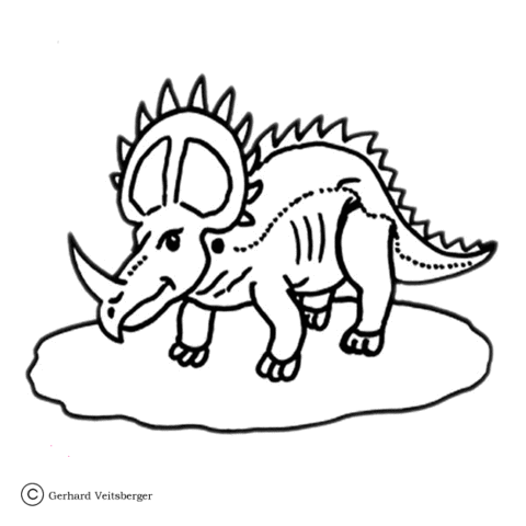 Styracosaurus  Coloring Page